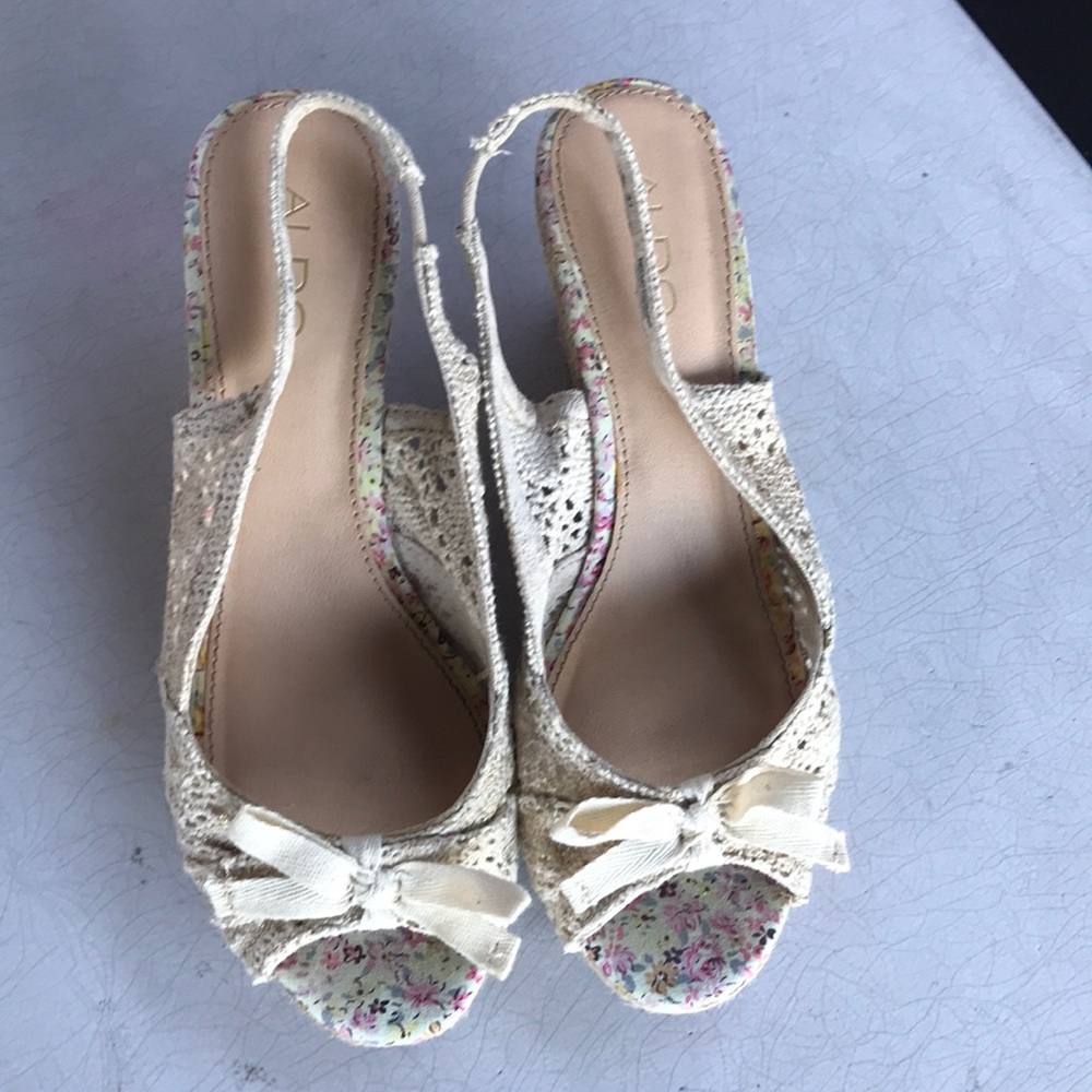 Aldo Espadille Wedge Shoes size 41